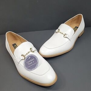NWOB La Milano White Bit Loafers Size 15 Comfort Tech Dress Shoes Memory Foam